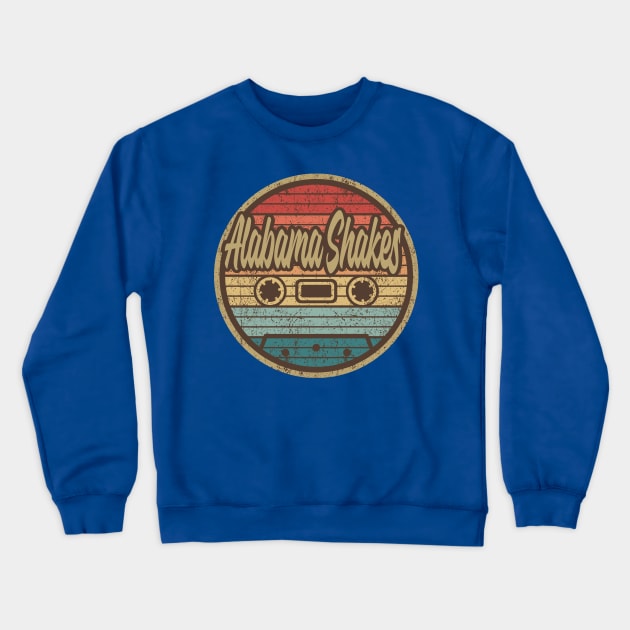 Alabama Shakes Retro Cassette Circle Crewneck Sweatshirt by penciltimes